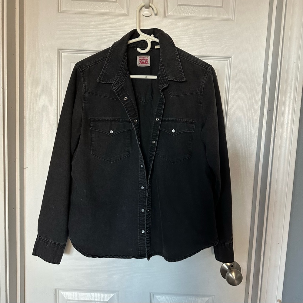 Levi’s Black Denim Shirt Jacket